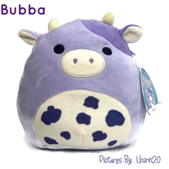 Squishmallow Bubba the Purple Cow 7.5 - 8” Rare - Picture 1 of 6